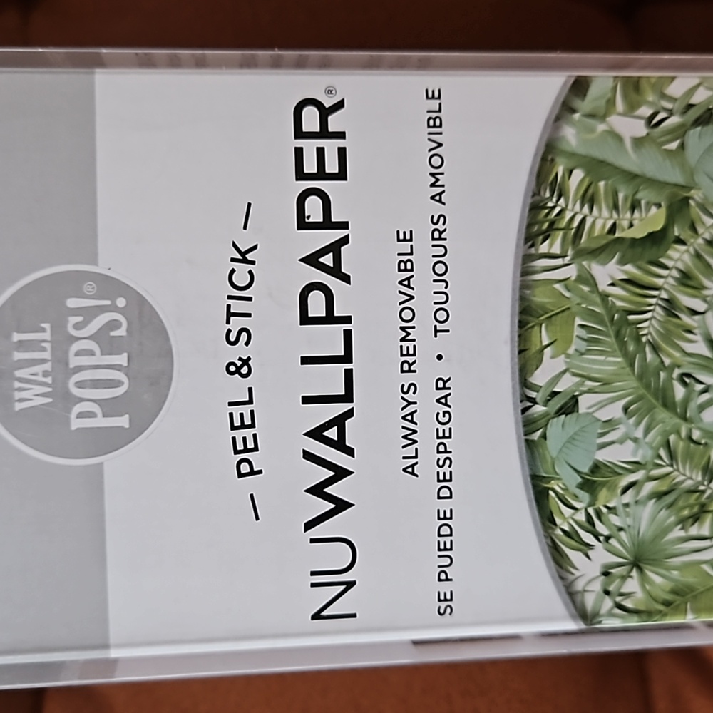 WALL POPS peel and stick wallpaper palm leaves 🍃
